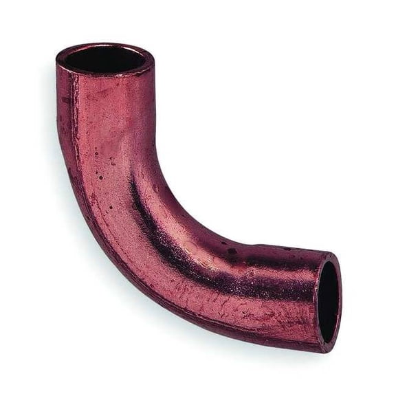 Nibco Elbow,90 Deg Long Radius,Wrot Copper,1" 607LT 1