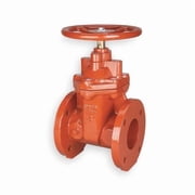 Nibco Gate Valve,6,Ductile Iron,Flange F619RW 6