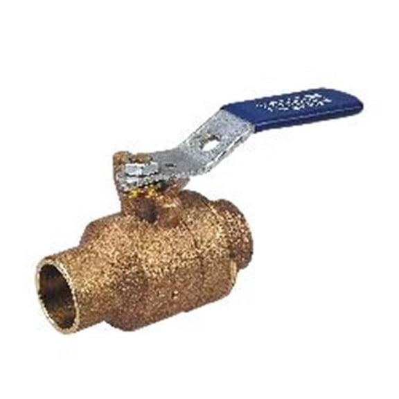 Nibco 1" Sweat Bronze Ball Valve Inline S58570 1