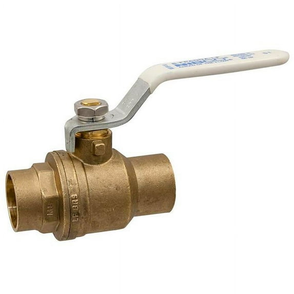 Nibco NJ998X5 0.375 in. Lead Free Bronze 600 PSI Solder SWT Full Port Ball Valve