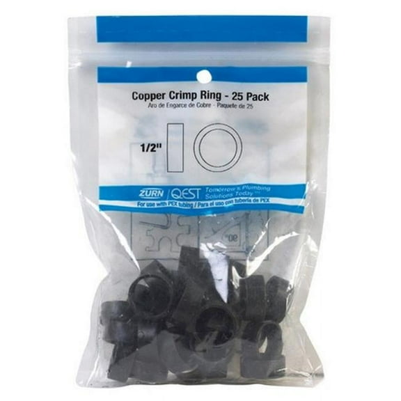 Nibco PX80915R25 0.5 in. OD Pex Copper Crimp Ring -