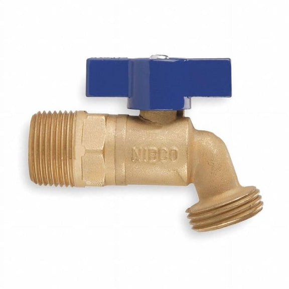Nibco QT56X34 0.75 in. Solder Cup or MNPT Zinc Hose Bibb