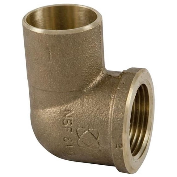 Nibco B06460L 1 x 12 in. Lead Free Bronze Female 90 deg Elbow