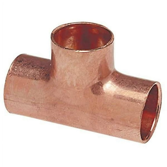 Nibco Reducing Tee,Wrot Cu,2-1/2"x3/4"x2-1/2" 611RR 21/2X3/4X21/2