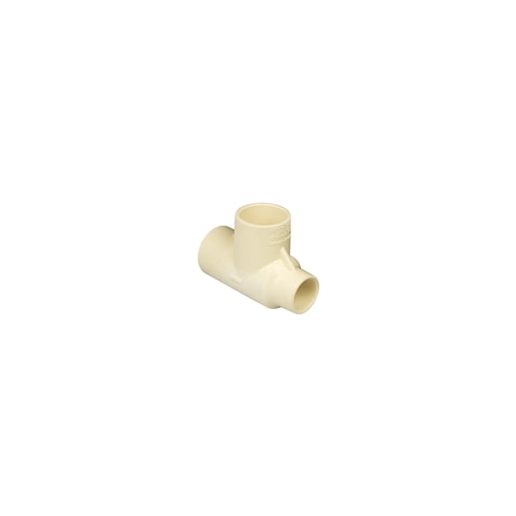 Nibco T00190T CPVC Pipe Tee, Beige, 3/4 x 1/2 x 3/4 In. - Quantity 10
