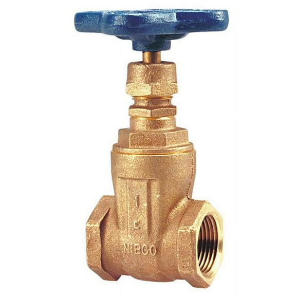 Nibco T11312 0.5 in. NP Threaded No.125 Non-Rising Stem Gate Valve in Bronze
