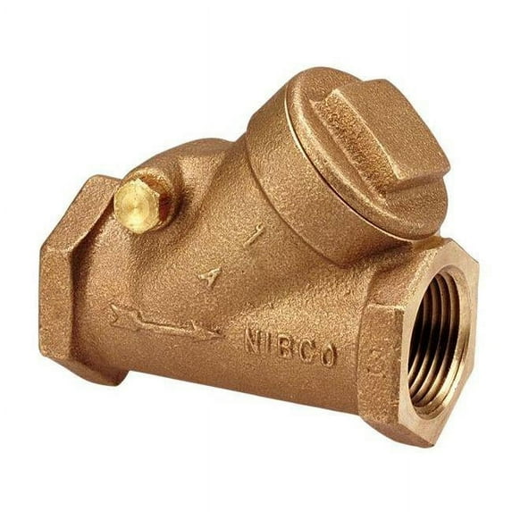 Nibco T413Y2 2 in. Bronze Class 125 lbs Threaded Seat Disc PTFE Check Valve