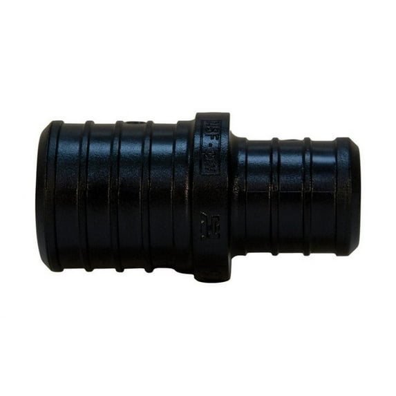 Nibco UP058A5 PEX Poly Couplings, 3/4" x 1/2", Black