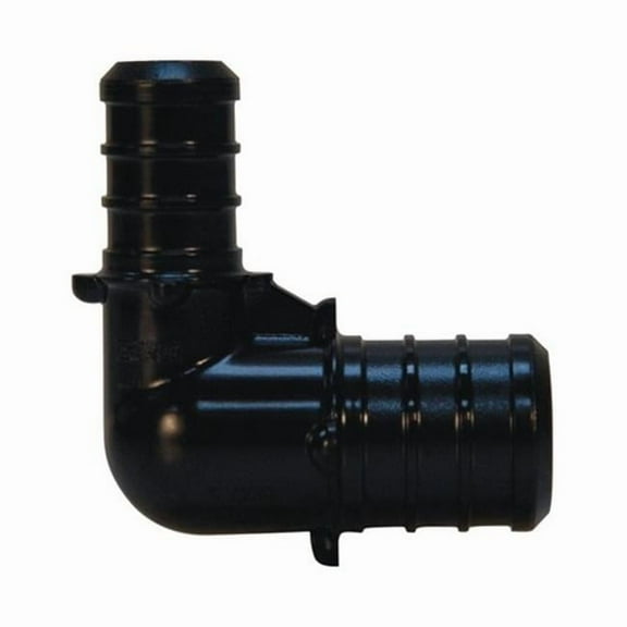 Nibco UP274A5 PEX Poly Elbows, 3/4" x 1/2", Black