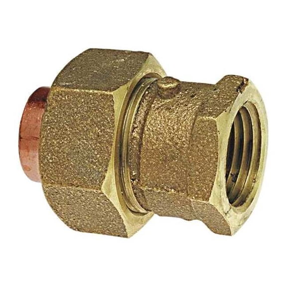 Nibco Union,LL Cast Bronze,1/2" Tube,CxFNPT 733LF 1/2