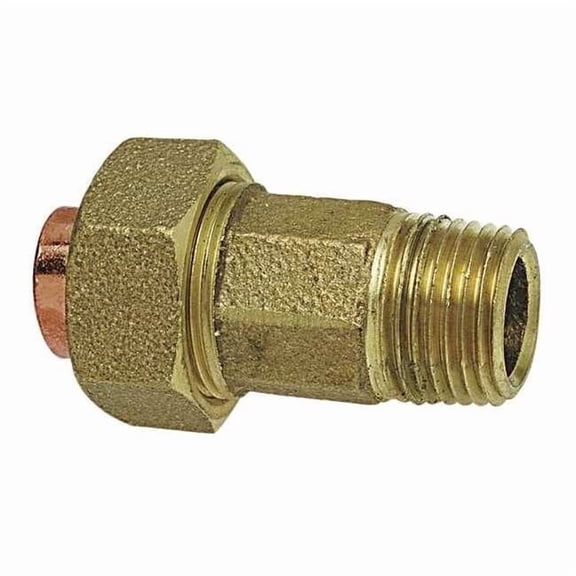 Nibco Union,LL Cast Bronze,1/2" Tube,CxMNPT 7334LF 1/2