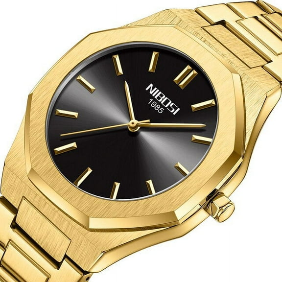 Nibosi 2022 New Top Brand Luxury Mens Watches Luminous Waterproof Stainless Steel Watch Quartz Men Business Relogio Masculino - Quartz Wristwatches