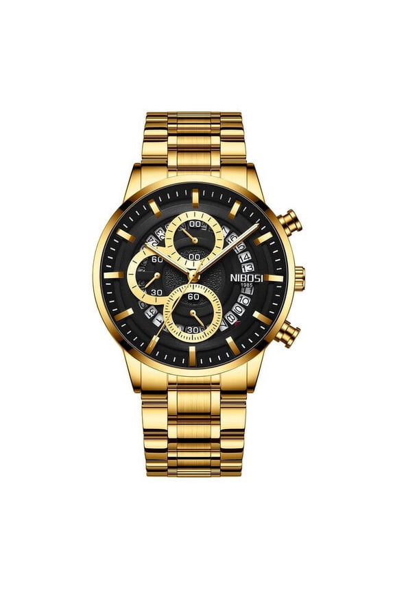 Fashion Mens Watches Top Luxury Brand Silver Stainless Steel 30m Waterproof Quartz Watch Men Army Luminous Chronograph - Quartz Wristwatches