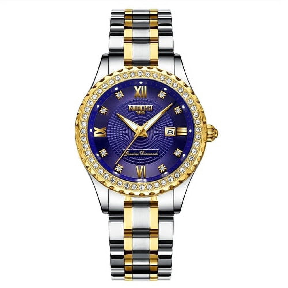 Nibosi Fashion Women's Watches Ladies Top Brand Luxury Waterproof Gold Quartz Watch Women Stainless Steel Date Watch For Women - Quartz Wristwatches