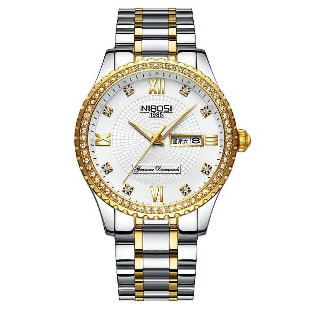Nibosi Fashion Women's Watches Ladies Top Brand Luxury Waterproof Gold Quartz Watch Women Stainless Steel Date Watch For Women - Quartz Wristwatches