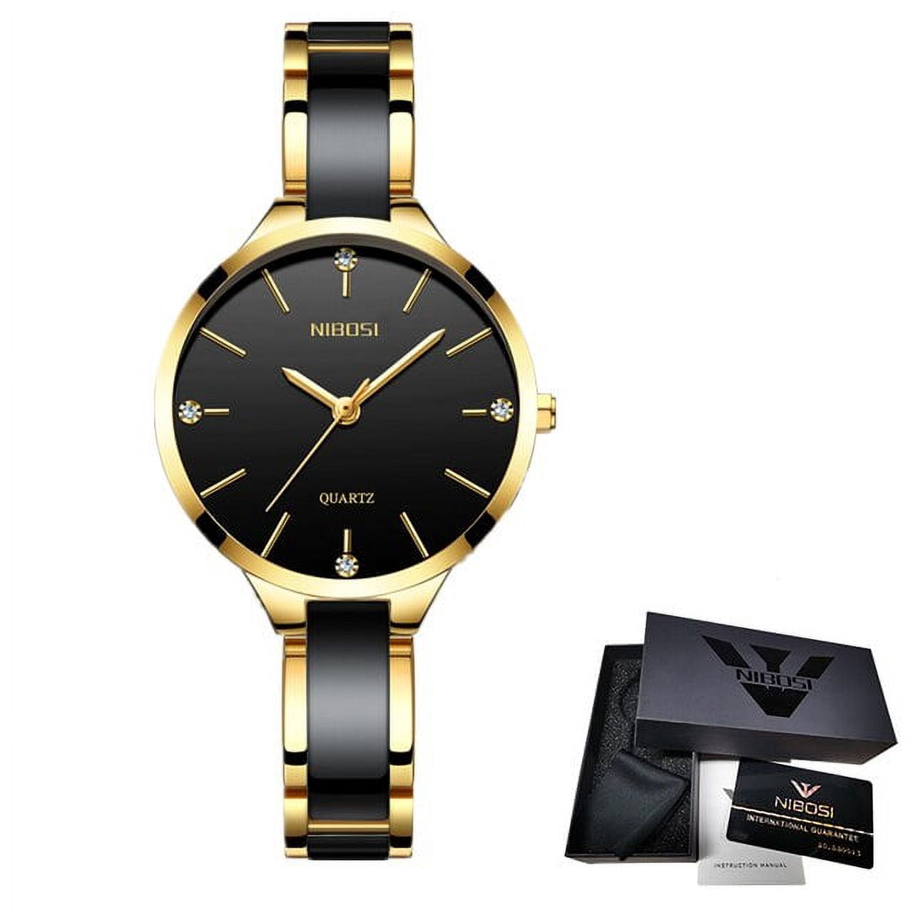 Nibosi Fashion Women Watches Rose Gold Ladies Bracelet 