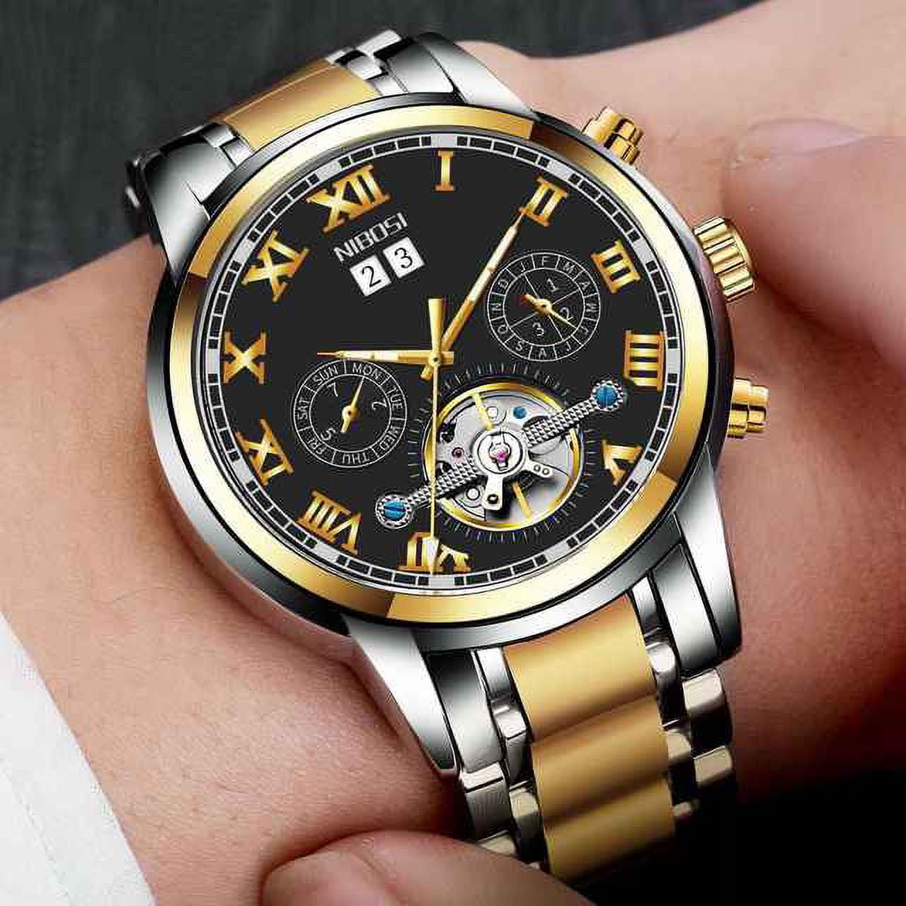 Nibosi automatic watch deals