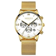 Nibosi Relogio Masculino Men Quartz Watches Chronograph Mens Watches Top Brand Luxury Quartz Clock Waterproof Big Dial Watch Men - Quartz Wristwatches
