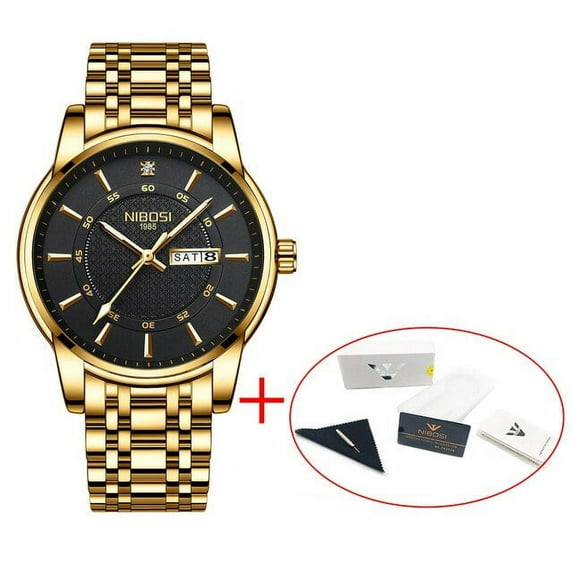 Nibosi Top Brand Watch Men Business Date Clock Waterproof Luminous Watches Mens Luxury Sport Quartz Wristwatch Relogio Masculino - Quartz Wristwatches