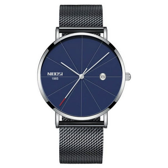Nibosi Ultra Thin Fashion Men Watch Top Luxury Brand Business Quartz Watches Waterproof Sports Watch Men Clock Relogio Masculino - Quartz Wristwatches