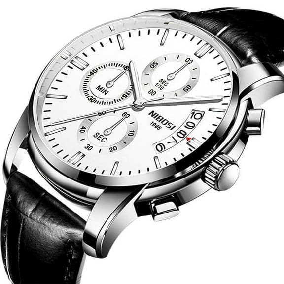 Nibosi Watch Men Top Brand Luxury Blue Male Automatic Date Quartz Mens Watches Waterproof Sport Watch Clock Relogio Masculino - Quartz Wristwatches