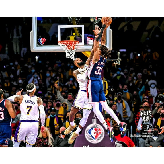 Nicolas Claxton Brooklyn Nets Dunk Against Lakers Photograph