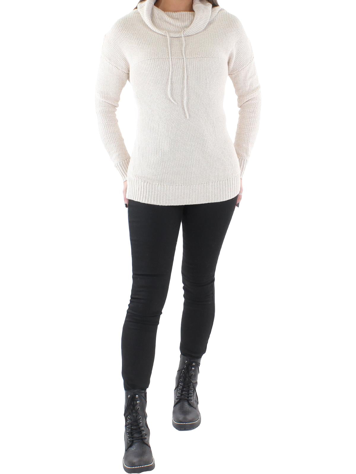 Women's Marled Funnel Neck Pullover Sweater by Nic Kuwait