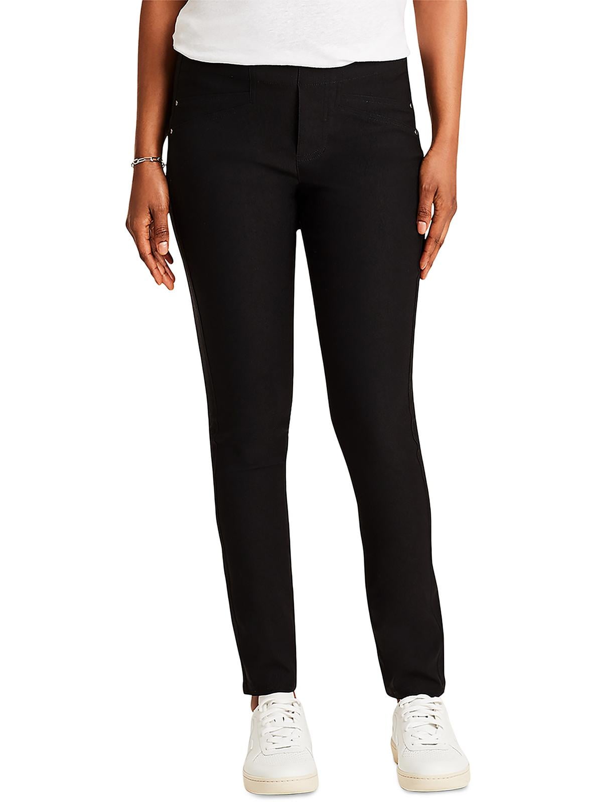 Women’s Straight Leg Pants with High-Rise and Pockets