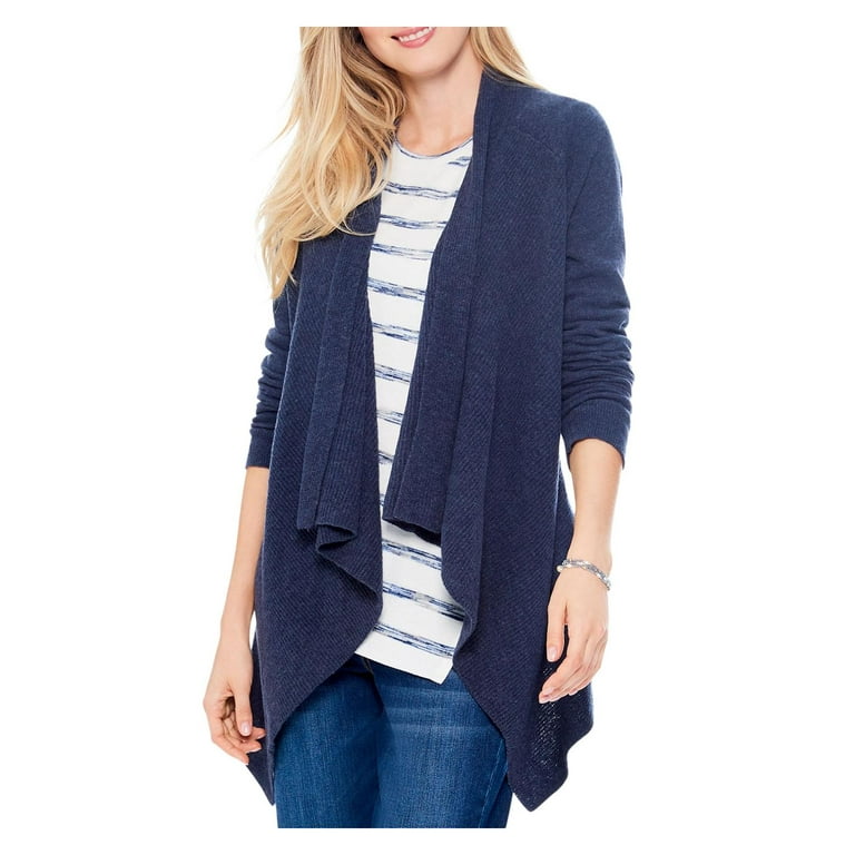Nic Zoe Womens Knit Long Sleeves Cardigan Sweater Walmart