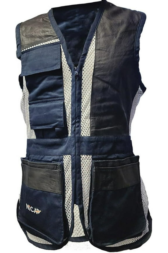 Design6 2.0 Shooting Vest- Navy- Left Hand
