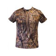 Nica Wildfowler Short Sleeve Poly Quick Dry T Shirt Nature Brown, Large