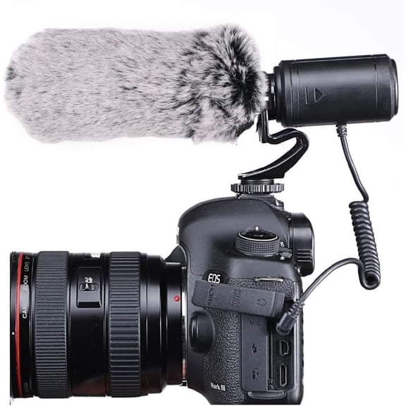 Nicama SGM5 Cardioid Condenser Interview Microphone for DSLR Camera Nikon Canon Sony Mirrorless Camera DV Camcorder (Not for Canon T5, T6 and T7)