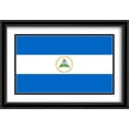 thumbnail image 1 of Nicaragua 2x Matted 40x28 Large Black Ornate Framed Art Print by The Flag Art Print Series, 1 of 2
