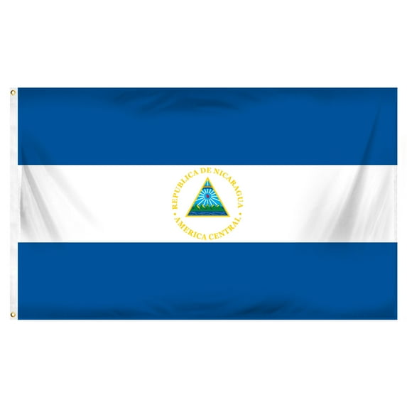 Nicaragua 3ft x 5ft Printed Polyester Flag