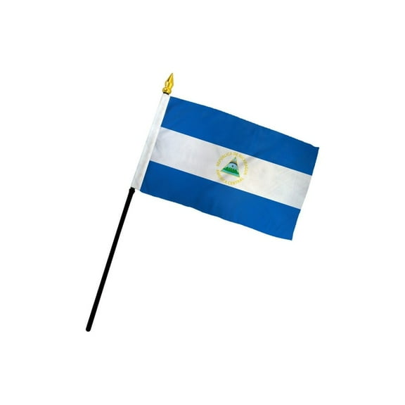 Nicaragua 4x6in Stick Flag