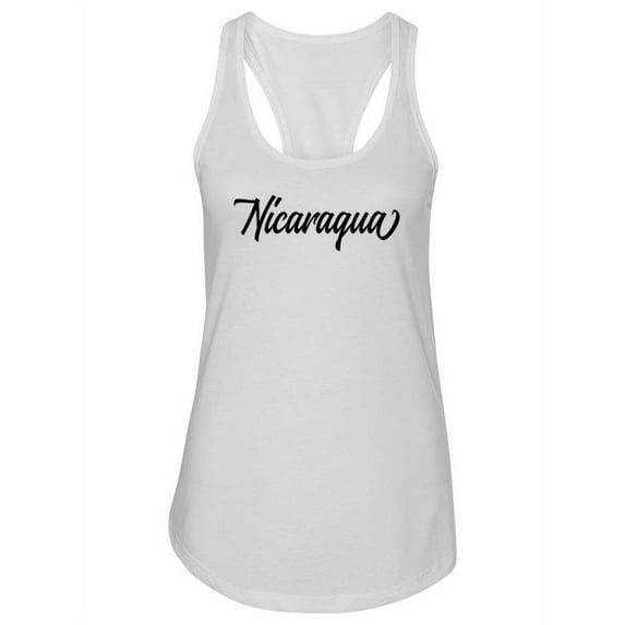 Nicaragua Cursive Tank Women -Image by Shutterstock, Female Large