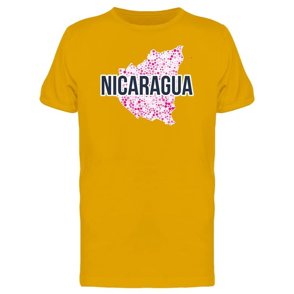 Nicaragua Dotted Map Ts Tee Men's -Image by Shutterstock