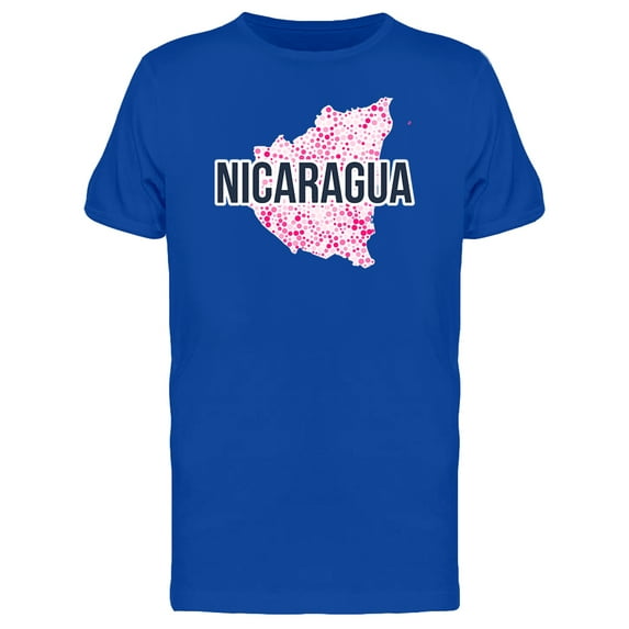 Nicaragua Dotted Map Ts Tee Men's -Image by Shutterstock