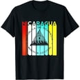 thumbnail image 1 of Nicaragua Flag 505 Nicaraguan Central America Managua Womens T-Shirt Black X-Large, 1 of 5