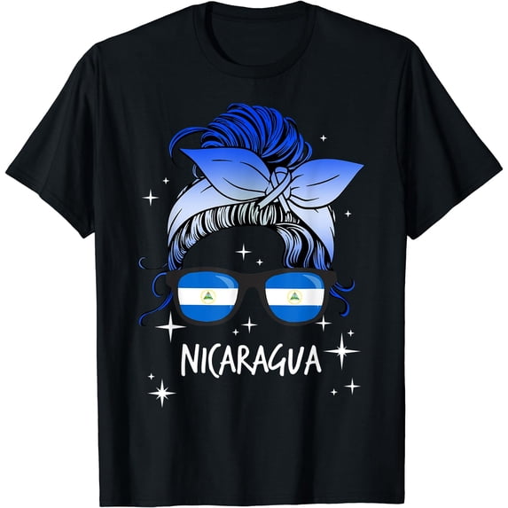 Nicaragua Womens T-Shirt Black 2X-Large