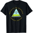 thumbnail image 1 of Nicaragua apparel Coat of arms Tee Flag souvenir Managua T-Shirt Black 4X-Large, 1 of 3