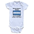 thumbnail image 1 of Nicaraguan Baby Like a Regular Baby Only Cuter Funny Nicaragua Flag Baby Bodysuit, 0-3 months white, 1 of 4