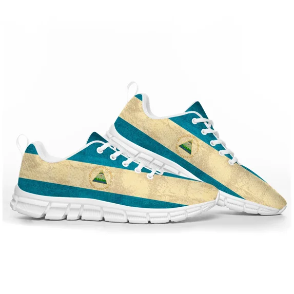 Nicaraguan Flag Sports Shoes Mens Womens Teenager Kids Children Sneakers Nicaragua Casual Custom High Quality Couple Shoes
