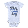 thumbnail image 1 of Nicaraguan Honduran Heart Flags Nicaragua Honduras Baby Bodysuit, 6-9 months white, 1 of 4