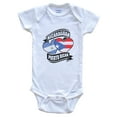 thumbnail image 1 of Nicaraguan Puerto Rican Hearts Nicaragua Puerto Rico Flags Baby Bodysuit, 3-6 Months White, 1 of 4