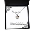 thumbnail image 1 of Nice Aunt Gifts, All Nieces are Perfectly Cute Just Like Their Aunt, Joke Mother's Day Crown Pendant Necklace Gifts for, 1 of 5
