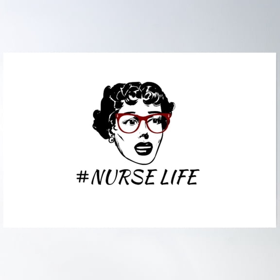 Nice Awesome Surgical Nurse, Vintage Nurse Life Poster Wall Art, Modern Wall Decor, 12x18 UNFRAMED