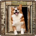 thumbnail image 1 of Nice Butt Dog Bathroom Vintage Metal Tin Sign Iron Painting Wall Decor for Bathroom Home Bar Coffee Animal Sign Toilet Posters Rustic Wall Art Housewarming Gift 12x12 Inches, 1 of 6