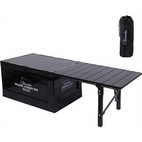 Nice C Collapsible Polypropylene 13.7 Gal Storage Bin, Black