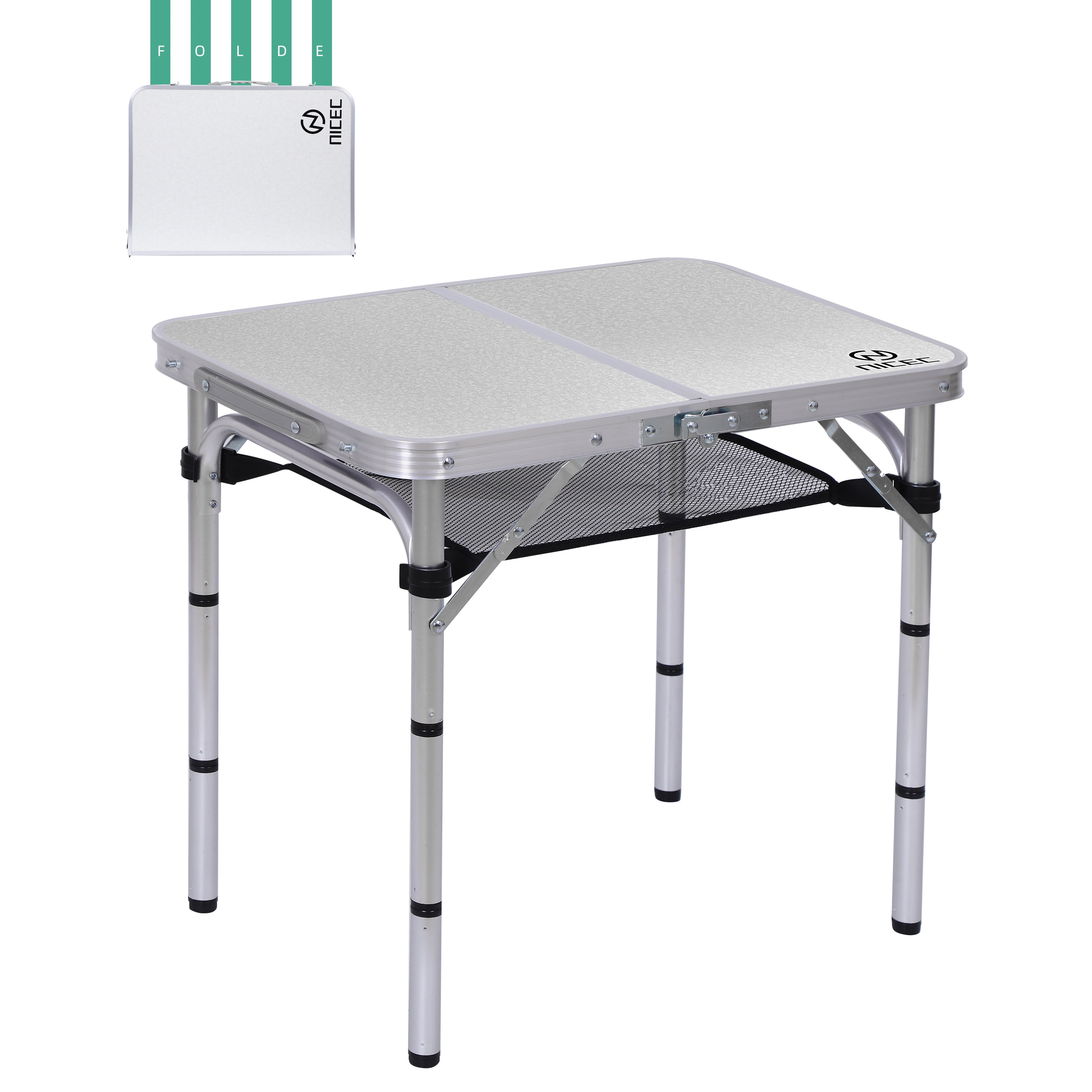 Sportneer Aluminium Camping Table, Portable Lightweight Aluminum